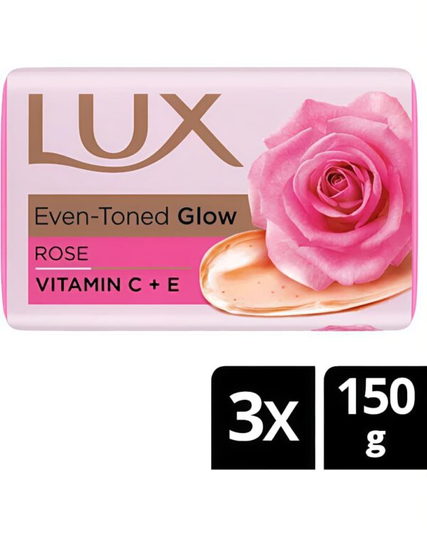 LUX ROSE SOAP 125GM*3 MRP 190 PACK OF 30